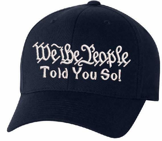 We The People TOLD YOU SO Embroidered 6277 Flex Fit Hat Various Sizes