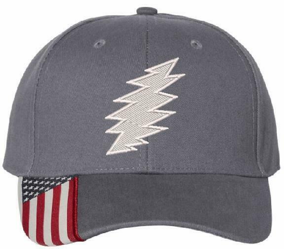 Grateful Dead SYF 'Bolt" Embroidered USA300 Adjustable Hat Various Colors