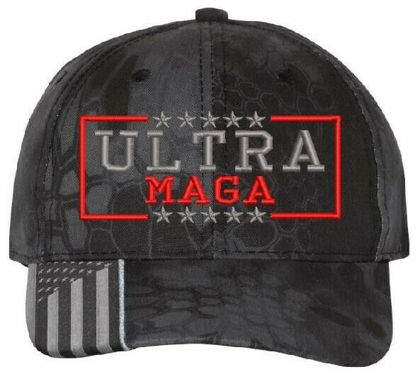 Ultra MAGA 2024 Trump Hat - Adjustable Embroidered Hat - Free Shipping