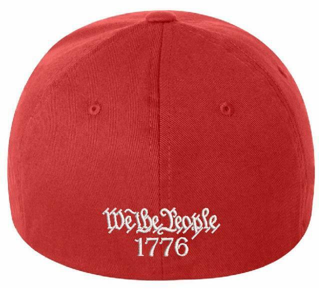 We The People Hat Flex Fit 6277 Embroidered Low Profile Hat WITH BACK DESIGN