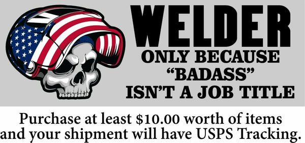 Welder Bumper Sticker Because BADASS isn't a job title Bumper Sticker