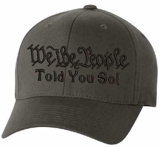 We The People TOLD YOU SO Embroidered 6277 Flex Fit Hat Various Sizes