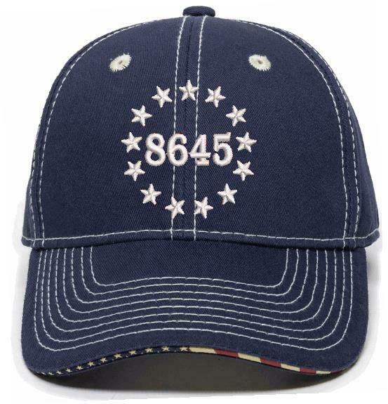 8645 Stars Embroidered USA-300 Hat - Declaration of Independence Hat - Various