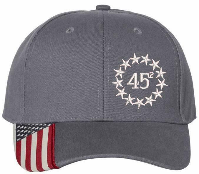 Trump Hat 45(2) Betsy Ross Stars Embroidered Adjustable Hat - Various Options