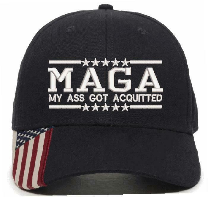 Trump Hat - MAGA My Ass Got Acquitted Embroidered Adjustable Ball Cap TRUMP HAT