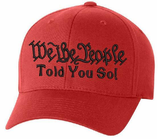 We The People TOLD YOU SO Embroidered 6277 Flex Fit Hat Various Sizes