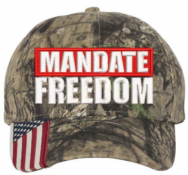 Mandate Freedom Hat - Embroidered USA300 Adjustable Hat and 112 Hat Red White