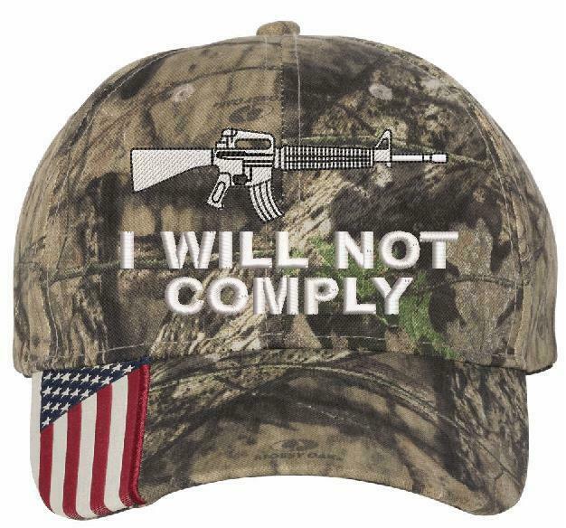 I will not comply 2nd amendment embroidered hat - Adjustable Hat Options