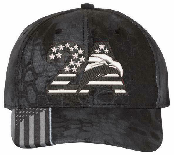 2nd Amendment Embroidered Adjustable Hat 2A Eagle Version - Various Hat Choices