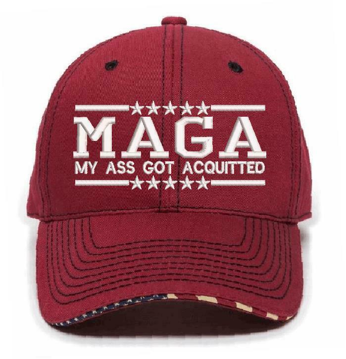 Trump Hat - MAGA My Ass Got Acquitted Embroidered Adjustable Ball Cap TRUMP HAT