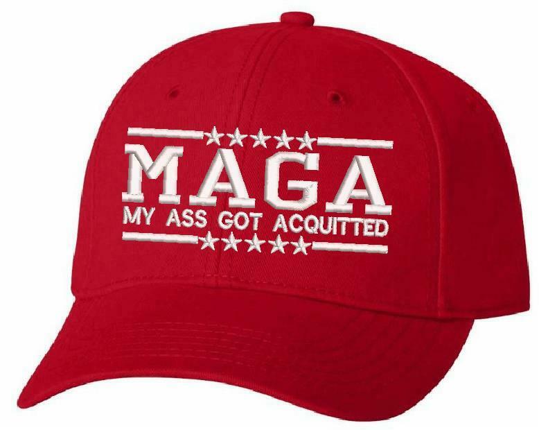 Trump Hat - MAGA My Ass Got Acquitted Embroidered Adjustable Ball Cap TRUMP HAT