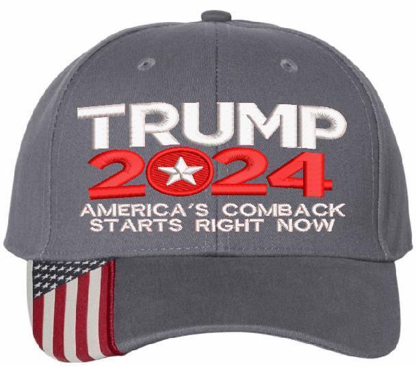 TRUMP 2024 Hat "America's comeback starts right now CIRCLE" Adjustable Trump Hat