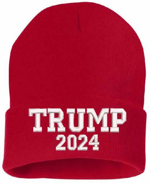 Trump 2024 Winter Hat - Embroidered Cuff or Beanie Choice SP12 or SP08 Trump Hat