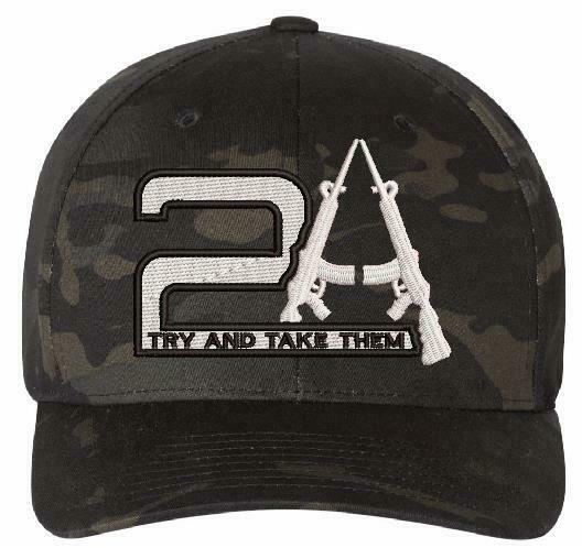 2nd Amendment TRY AND TAKE THEM Flex Fit Embroidered Hat - Various Sizes