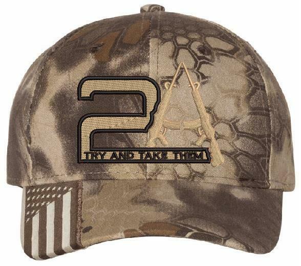 2nd Amendment Hat TRY AND TAKE THEM Hat - Kryptek Typhoon or Highlander Choice