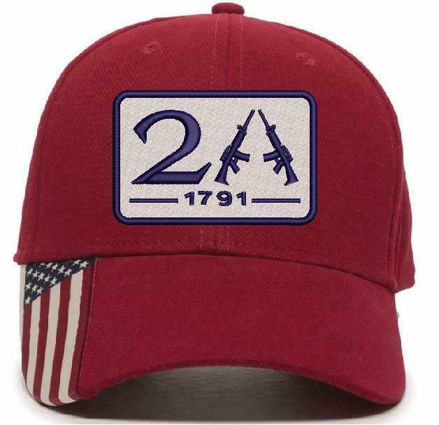 2nd Amendment 1791 AR15 Badge Style Embroidered Hat - Various Hat Options