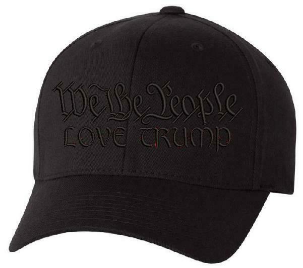 We The People "LOVE TRUMP" Flex Fit 6277 Embroidered Low Profile Ball Cap