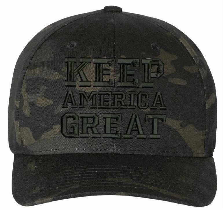 Keep America Great Multi Cam Flex Fit Trump Hat and Various other hat options