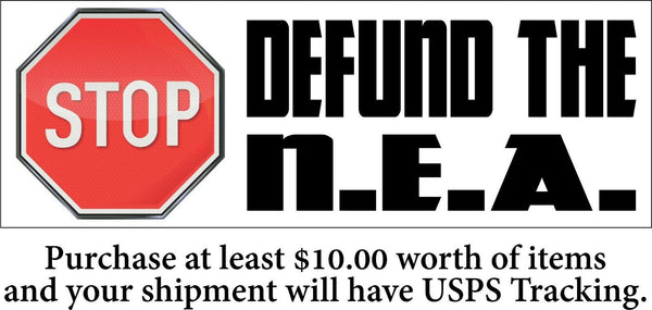 Defund the National Education Association Bumper Sticker 8.6" x 3" Sticker