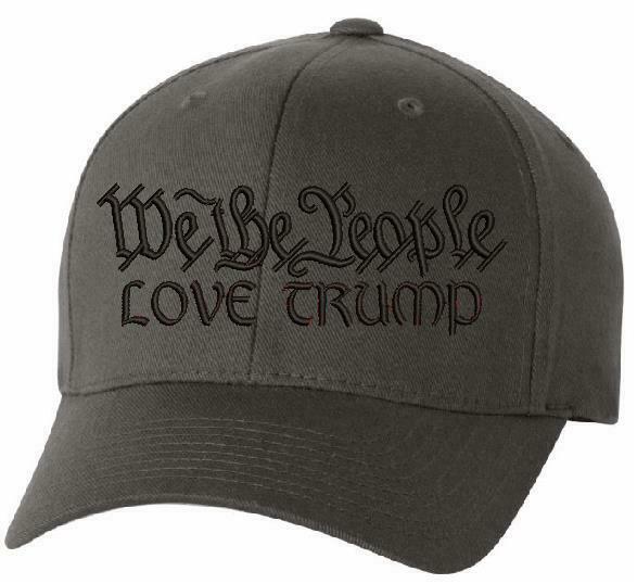 We The People "LOVE TRUMP" Flex Fit 6277 Embroidered Low Profile Ball Cap