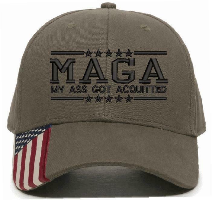 Trump Hat - MAGA My Ass Got Acquitted Embroidered Adjustable Ball Cap TRUMP HAT