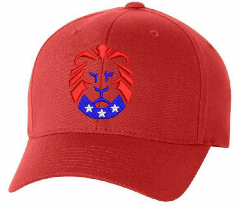 The Patriot Party Lion Flex Fit 6277 Embroidered Hat & WE THE PEOPLE on back