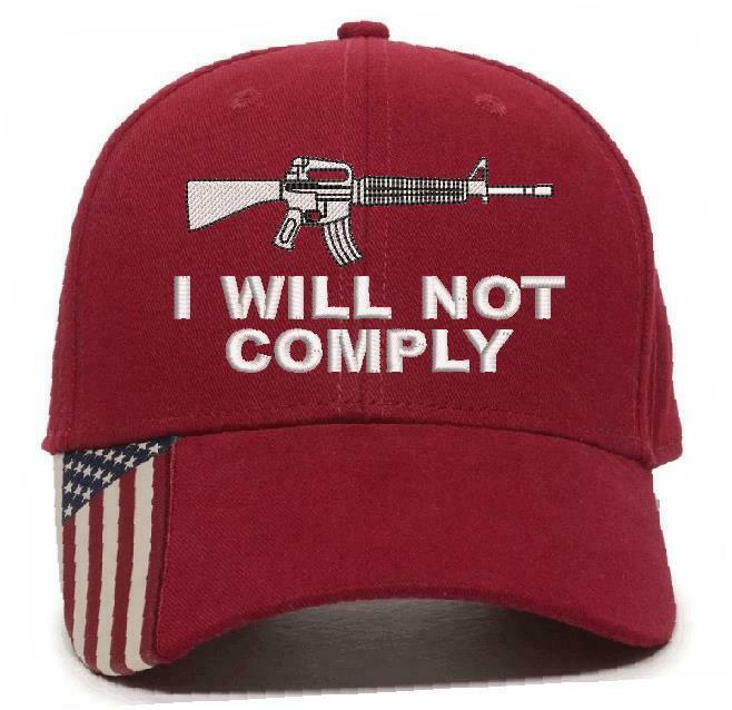 I will not comply 2nd amendment embroidered hat - Adjustable Hat Options