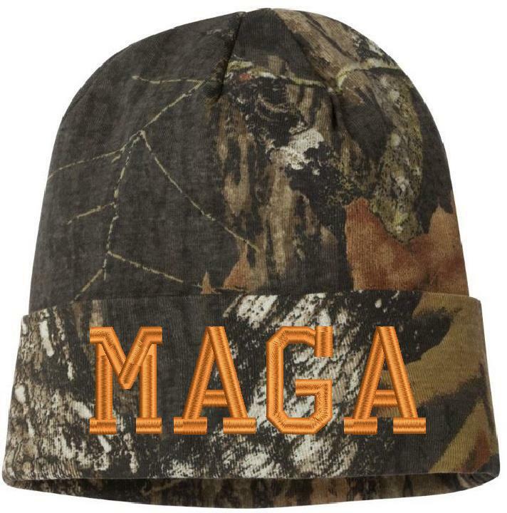 MAGA - Make America Great Again Knit Camo Winter Hat - Various Colors Trump Hat