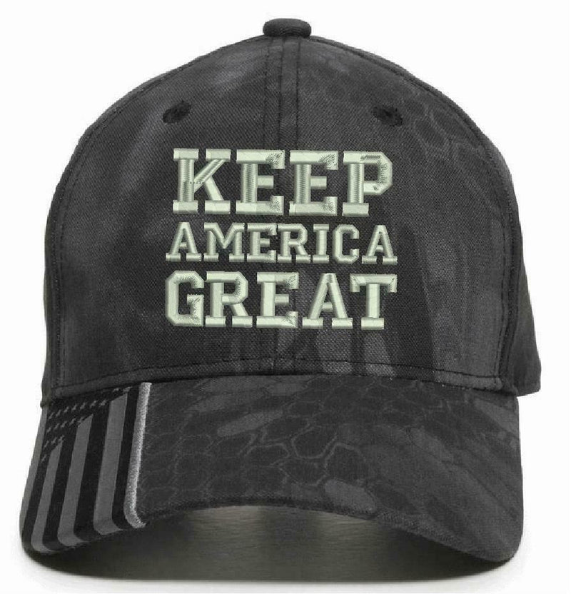 Keep America Great Multi Cam Flex Fit Trump Hat and Various other hat options