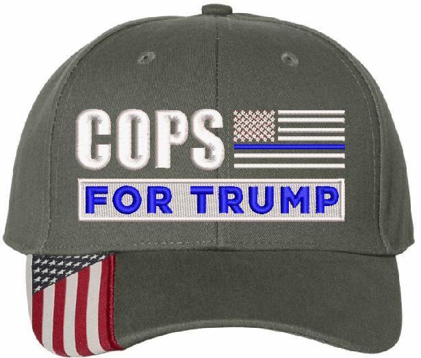 Trump Hat Cops for Trump Embroidered Adjustable Hat USA300 Cops for Trump Hat