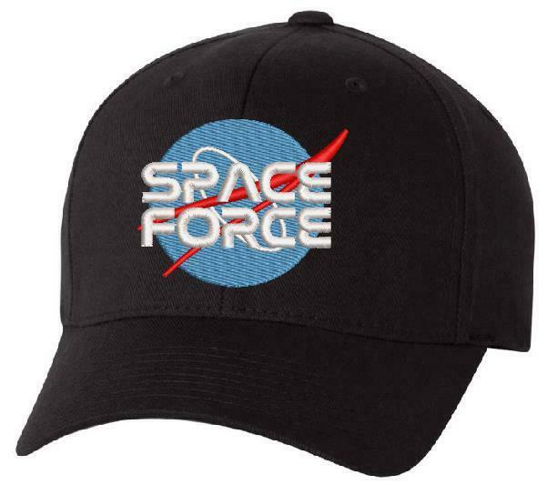 Donald Trump Space Force Military ADJ or Flex Fit Hat United States Space Force