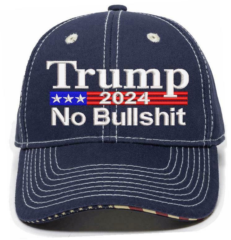 Trump 2024 No Bullsh*t Embroidered Hat - Kryptek and Camo Style Hat Choices