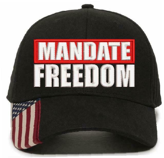 Mandate Freedom Hat - Embroidered USA300 Adjustable Hat and 112 Hat Red White