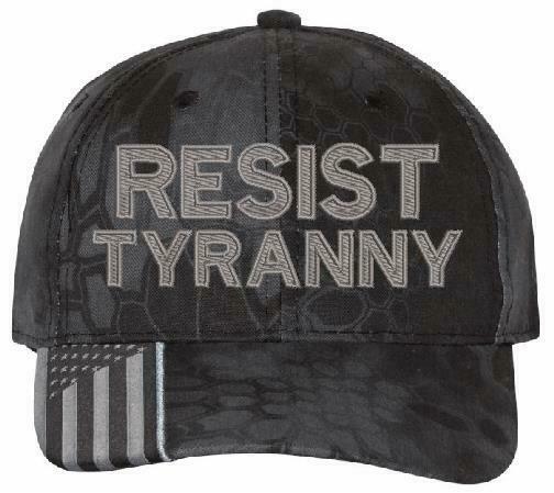 Resist Tyranny Embroidered Hat - USA300 Style Adjustable Hats - Various Colors