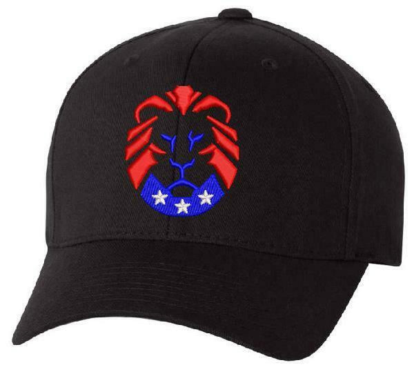 The Patriot Party Lion Flex Fit 6277 Embroidered Low Profile Hat-Various Colors