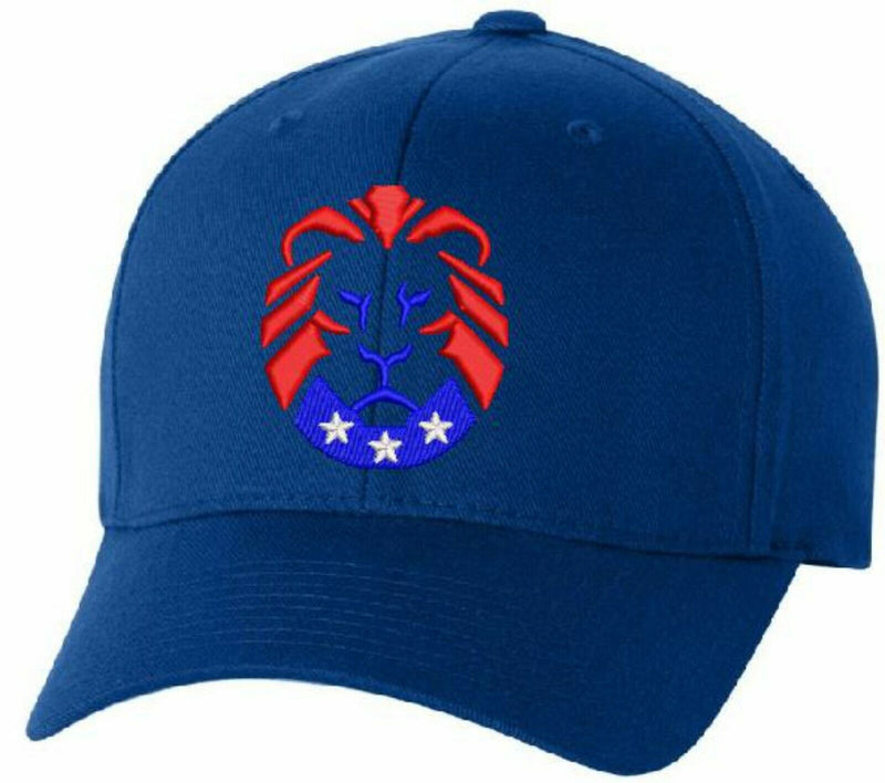 The Patriot Party Lion Flex Fit 6277 Embroidered Hat & WE THE PEOPLE on back