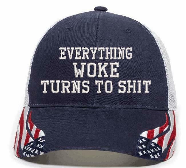 Everything Woke Turns Turns to sh*t Embroidered USA300 Adjustable Hat