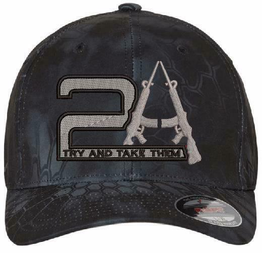 2nd Amendment TRY AND TAKE THEM Flex Fit Embroidered Hat - Various Sizes