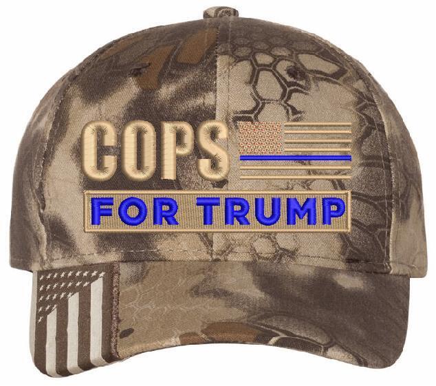 Trump Hat Cops for Trump Embroidered Adjustable Hat USA300 Cops for Trump Hat