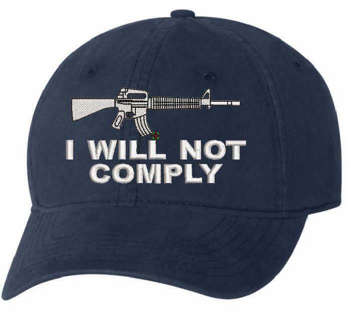 I will not comply Hat Embroidered AH-35 UNSTRUCTURED HAT - 2nd amenemdment hat - Powercall Sirens LLC