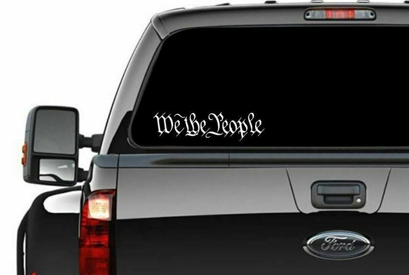 We the people window sticker - Die Cut Decal in various color choices