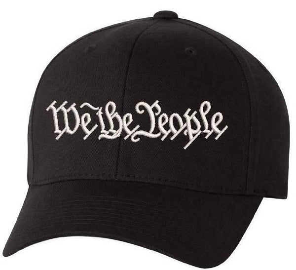 We The People Hat Flex Fit 6277 Embroidered Low Profile Hat WITH BACK DESIGN