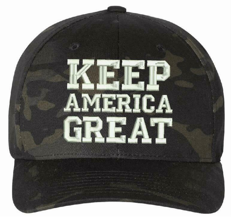 Keep America Great Multi Cam Flex Fit Trump Hat and Various other hat options