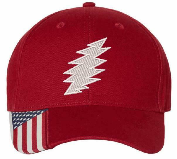 Grateful Dead SYF 'Bolt" Embroidered USA300 Adjustable Hat Various Colors