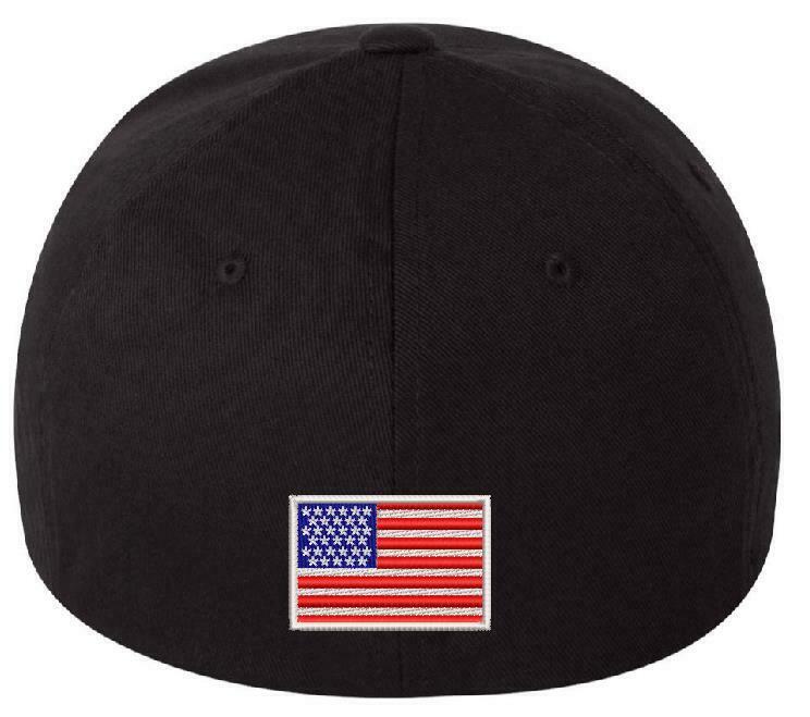 Keep America Great USA Trump KAG Flex fit Embroidered hat with BACK USA FLAG