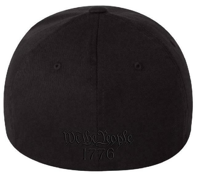 We The People Hat Flex Fit 6277 Embroidered Low Profile Hat WITH BACK DESIGN