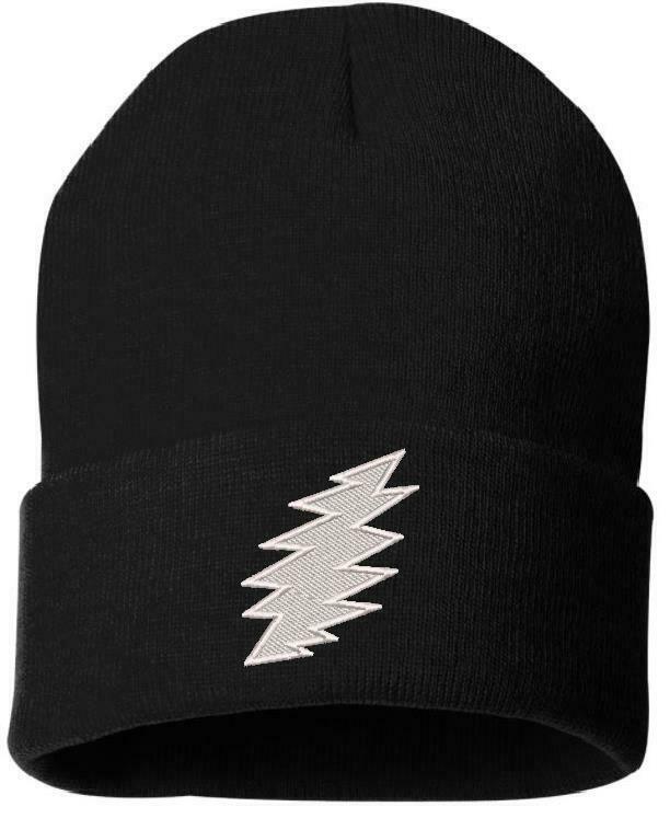 Grateful Dead SYF 'Bolt" Embroidered  WINTER HAT Various Colors Garcia Hat