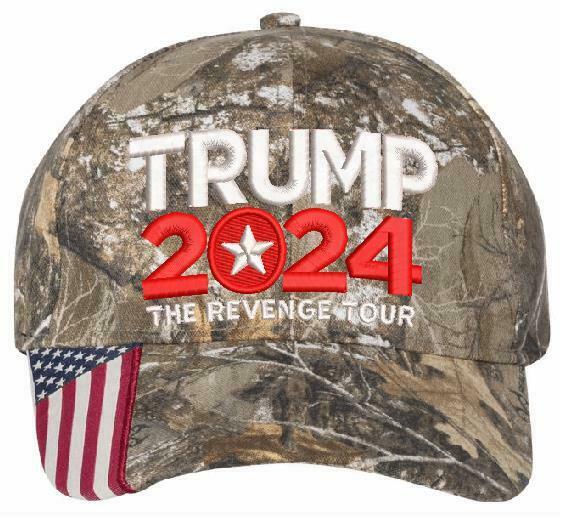 Trump 2024 Revenge Tour Embroidered Hat -Various Hat Choices, Free Shipping MAGA