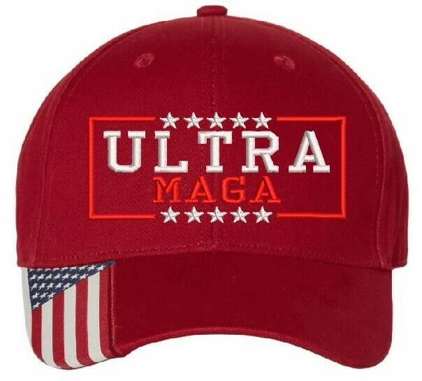 Ultra MAGA 2024 Trump Hat - Adjustable Embroidered Hat - Free Shipping