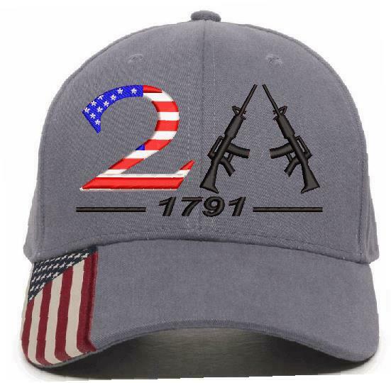 2nd Amendment 1791 AK-47 USA Style 2 Embroidered Hat - Various Hat Options